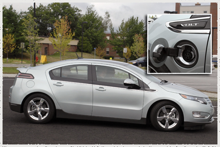 Chevy Volt, photos provided courtesy of Mr. Swartz and the Bangor Daily Press